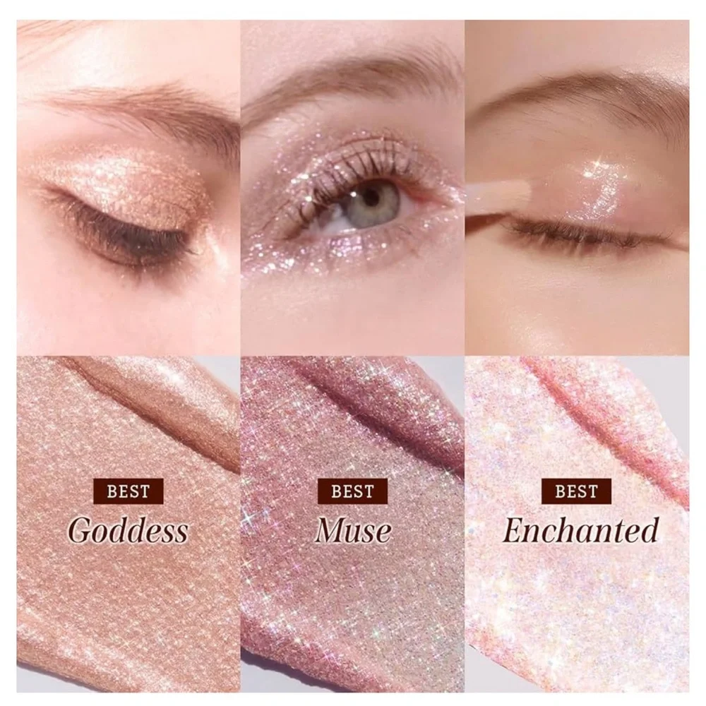 DEAR DAHLIA Paradise Shine Eye Sequins Eyeshadow Enchanted Pink Sparkle NWOB